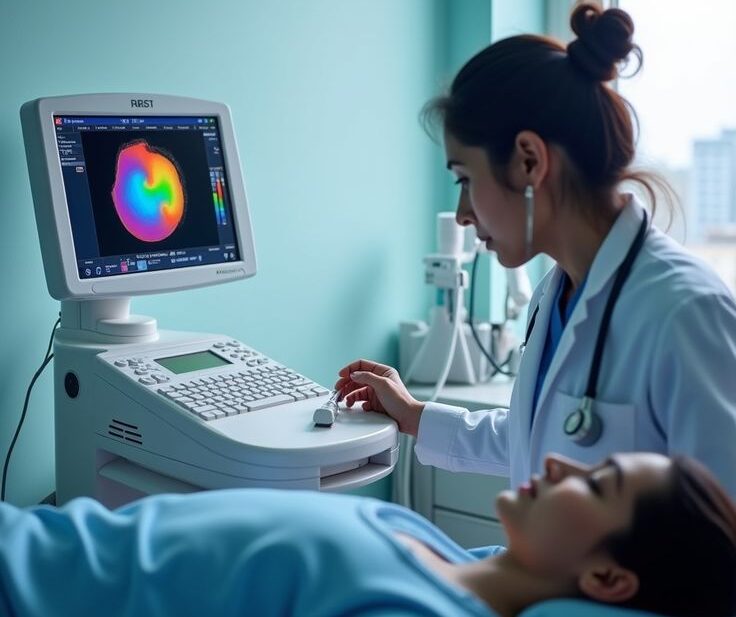 Abdominal ultrasound detecting liver, kidney, gallbladder, pancreas, and spleen conditions at Insight Imaging Clinic Pune
