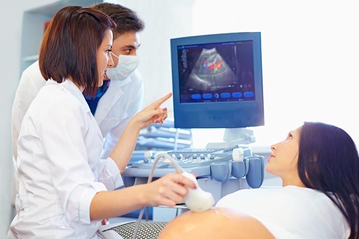 Pregnancy anomaly scan Level II ultrasound showing detailed fetal development at 18–22 weeks in Pune